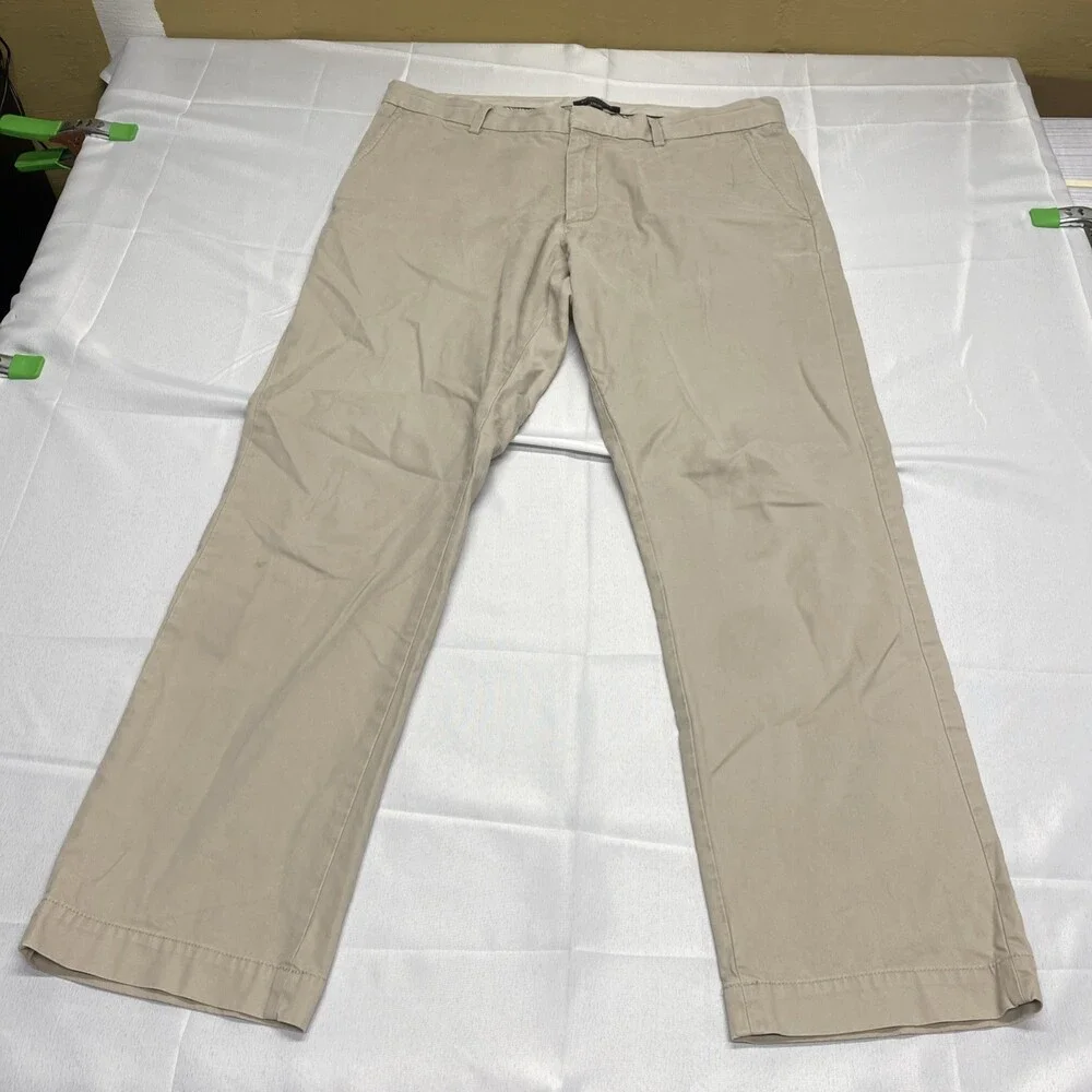 Banana Republic Aiden Chino Khaki Beige Pants Mens 36x32